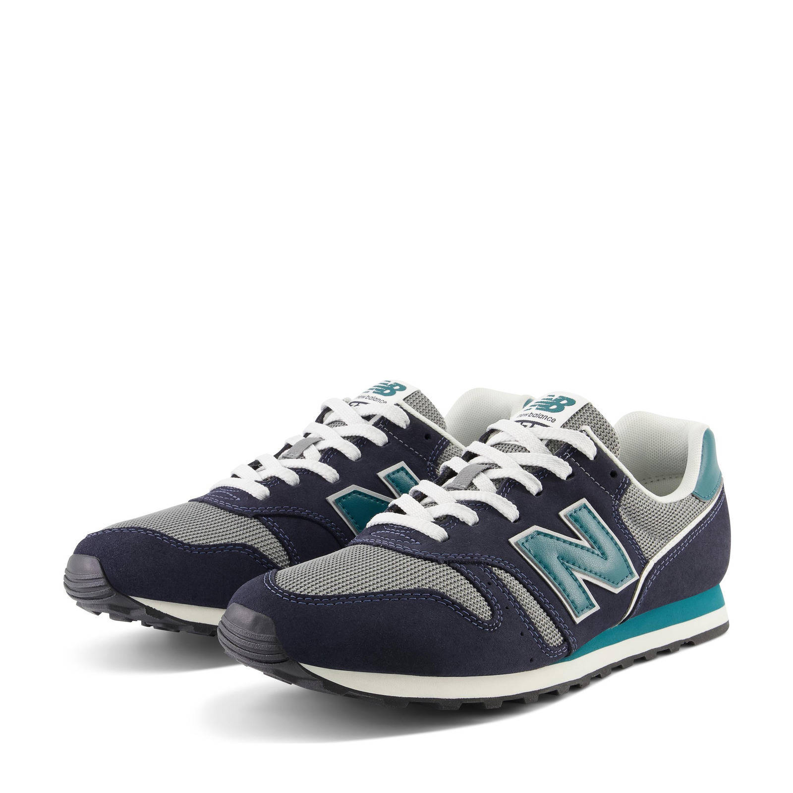 New Balance 373 V2 sneakers donkerblauw turquoise grijs wehkamp