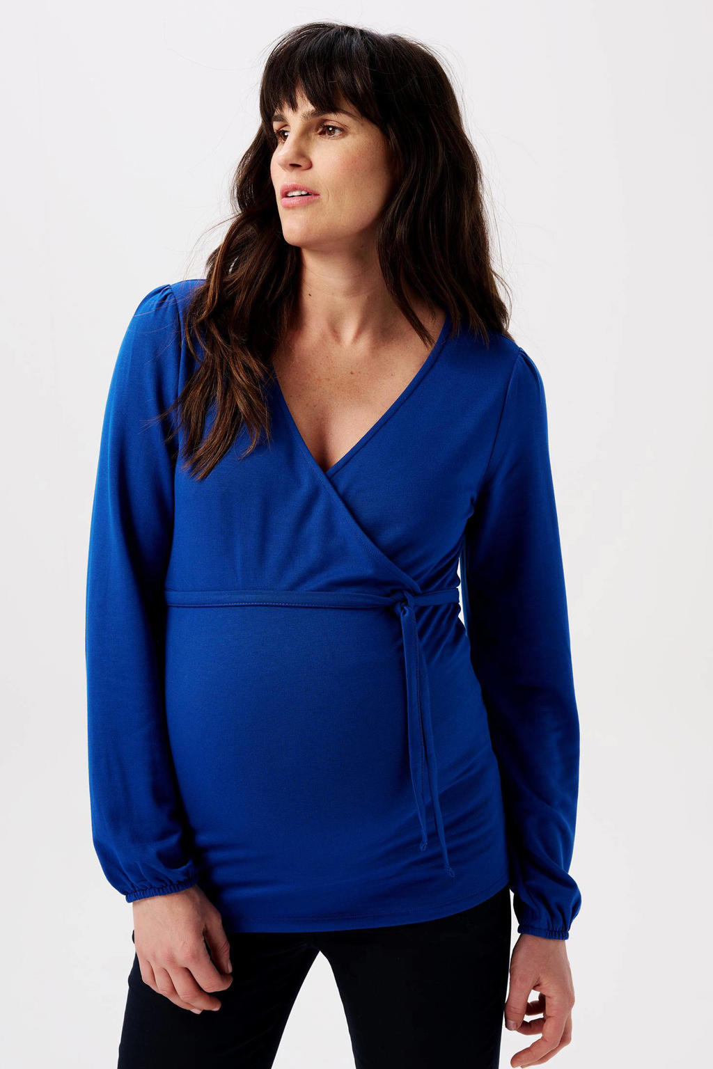 MAMALICIOUS zwangerschaps- en voedings overslagtop blauw