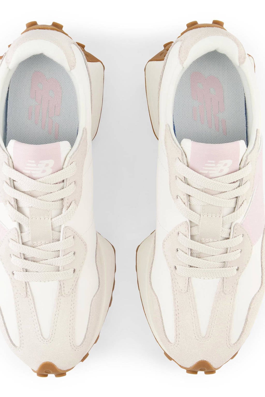 New Balance 327 sneakers beige/wit wehkamp