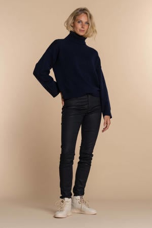 coated skinny jeans zwart