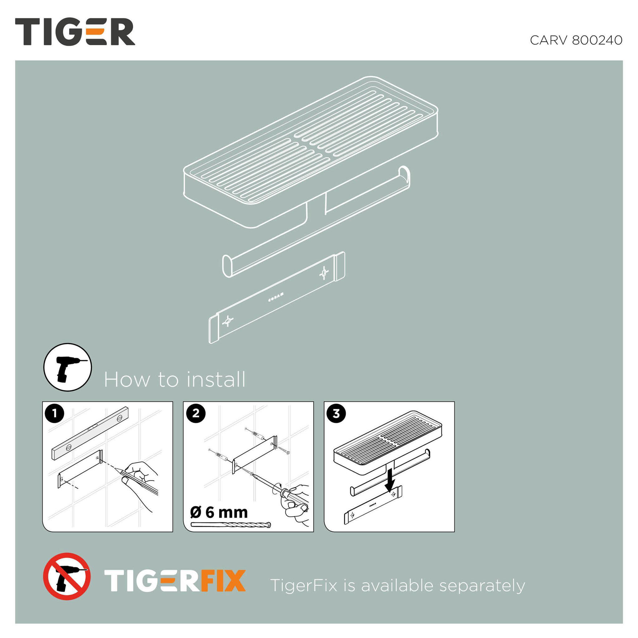 Tiger toiletrolhouder Carv - Afbeelding 3