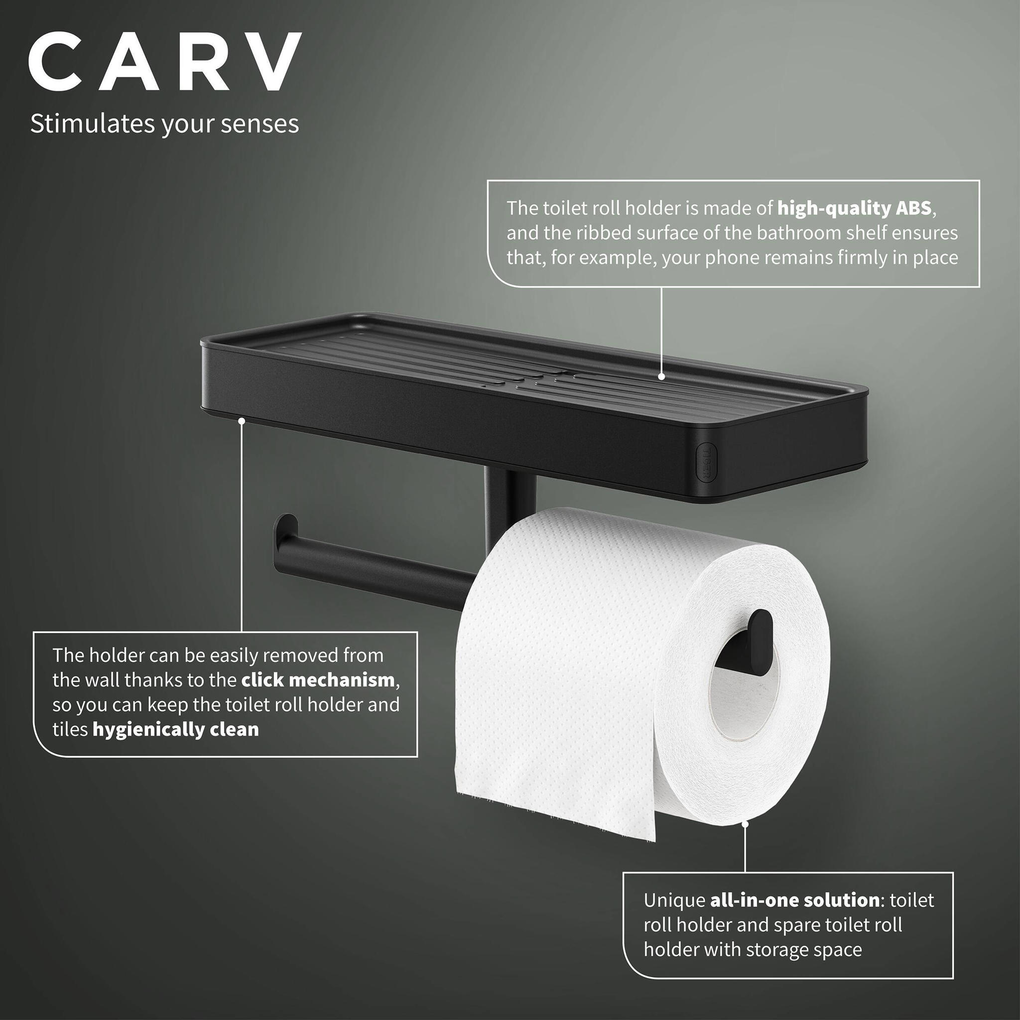 Tiger toiletrolhouder Carv - Afbeelding 4