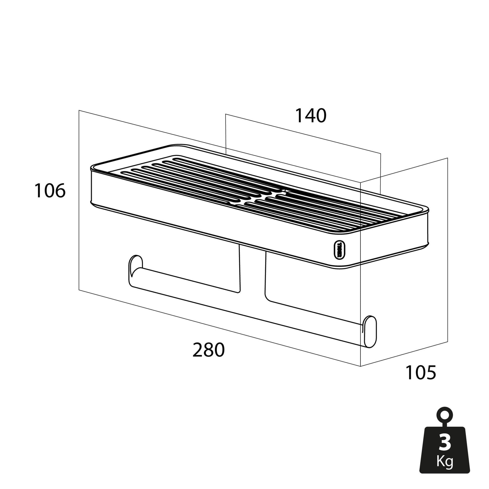 Tiger toiletrolhouder Carv - Afbeelding 6