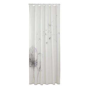douchegordijn Flow Polyester (180x200 cm) (wit)