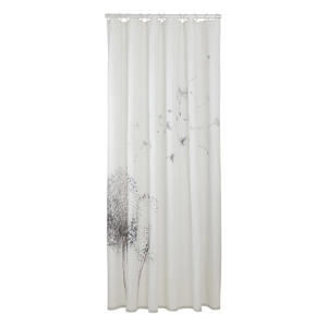 douchegordijn Flow Polyester (180x200 cm) (wit)