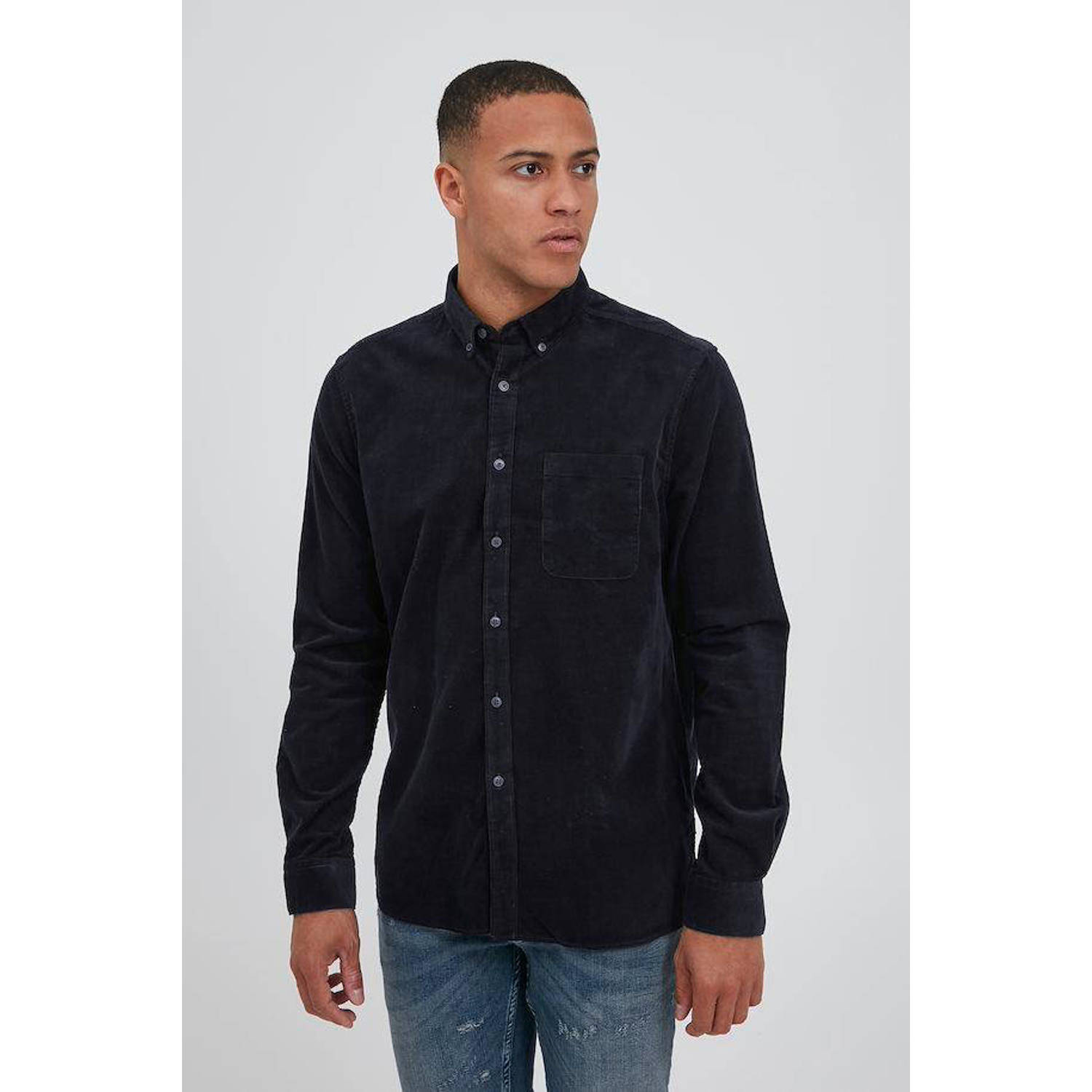 Solid Overhemd Lange Mouw Juan Corduroy-overhemd