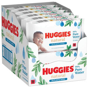 Wehkamp Huggies Natural 0% plastic - 384 billendoekjes aanbieding