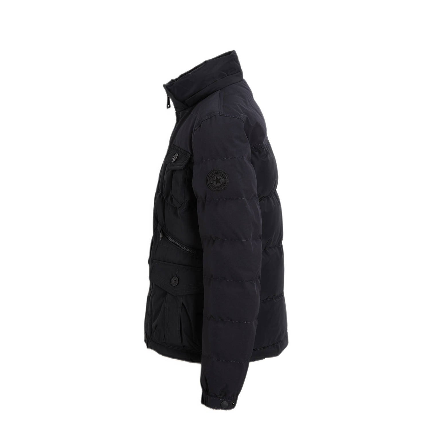 Airforce gewatteerde winterjas DENNIS donkerblauw