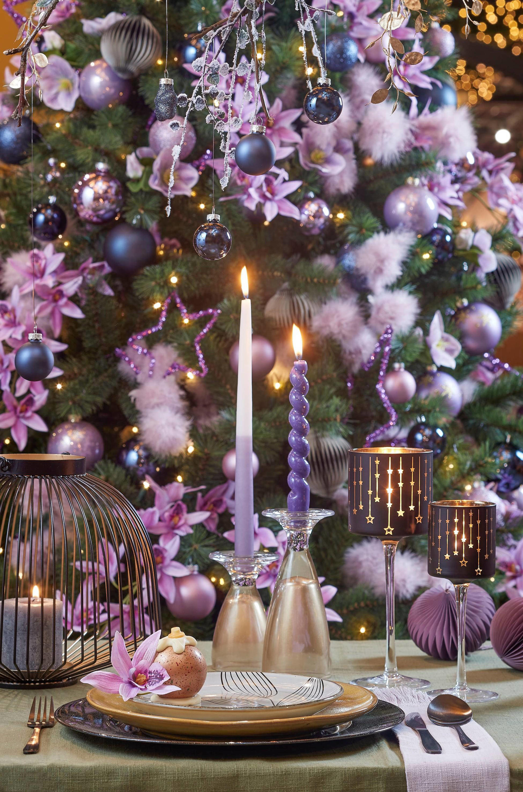 Mica Decorations dinerkaars Twist (set van 3) - Afbeelding 4