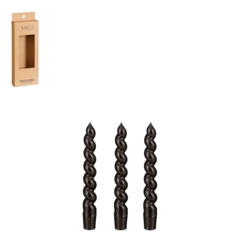 Mica Decorations dinerkaars Twist (set van 2) - Zwart