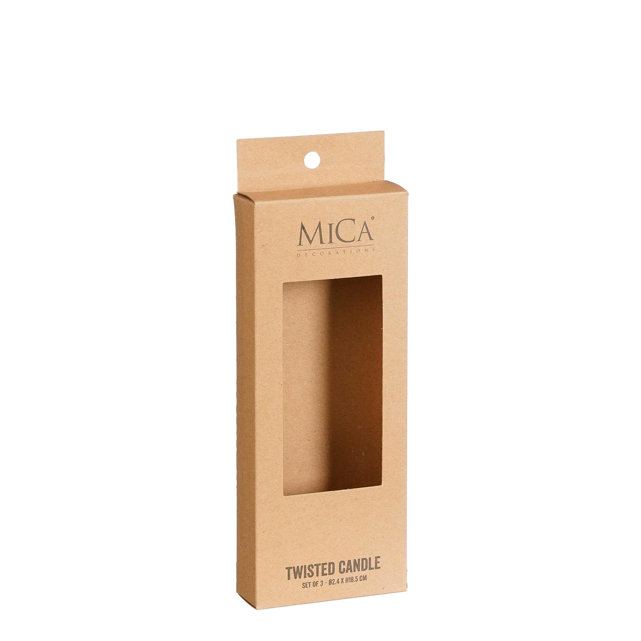 Mica Decorations dinerkaars Twist (set van 3) - Afbeelding 2