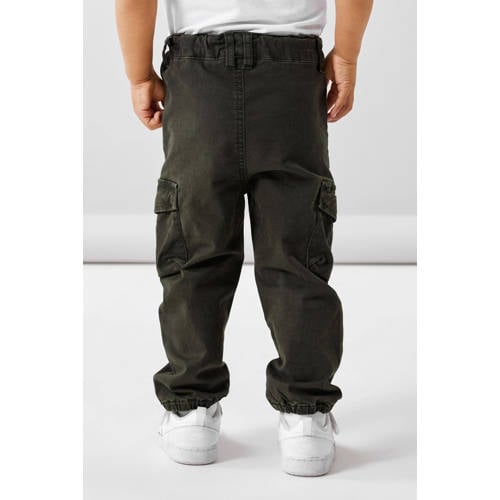 NAME IT MINI loose fit cargobroek NMMBEN donkergroen afbeelding