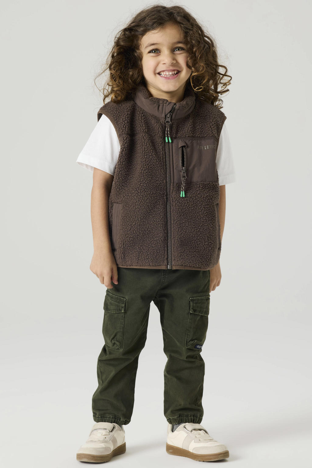 NAME IT MINI loose fit cargobroek NMMBEN donkergroen