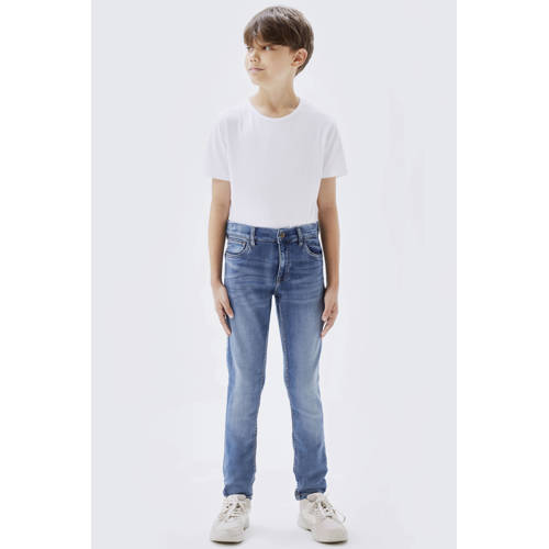 NAME IT KIDS slim fit jeans NKMTHEO denim blue afbeelding