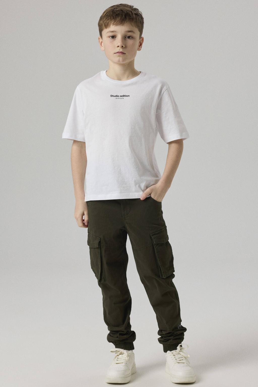 NAME IT KIDS cargobroek NKMRYAN donkergroen