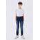 NAME IT KIDS slim fit jeans NKMTHEO dark blue denim