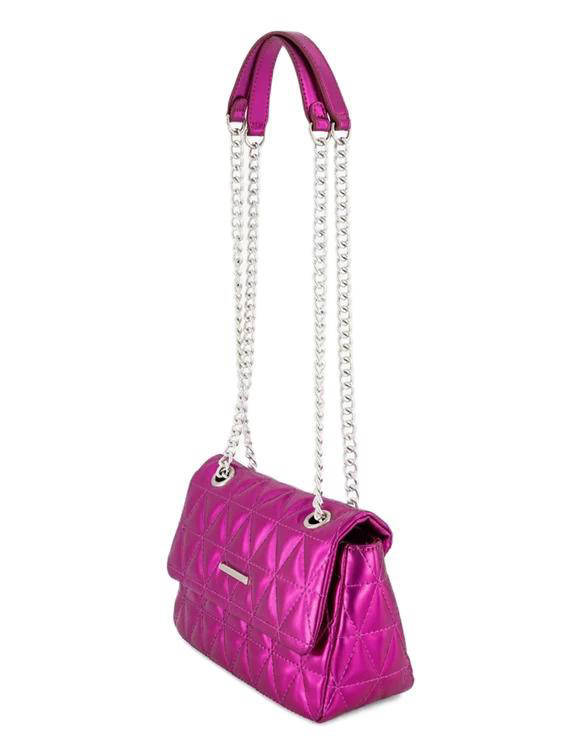 vanHaren metallic crossbody tas roze wehkamp