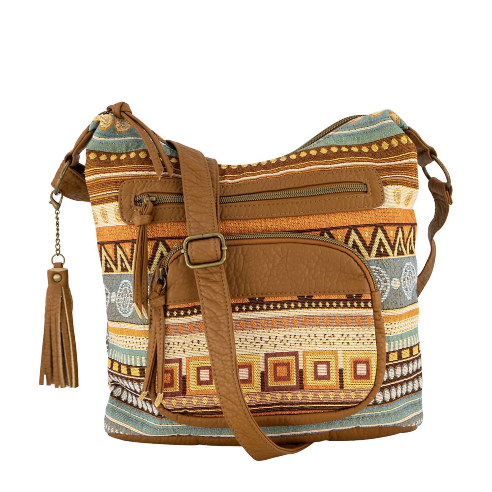 Graceland crossbody tas bruin wehkamp