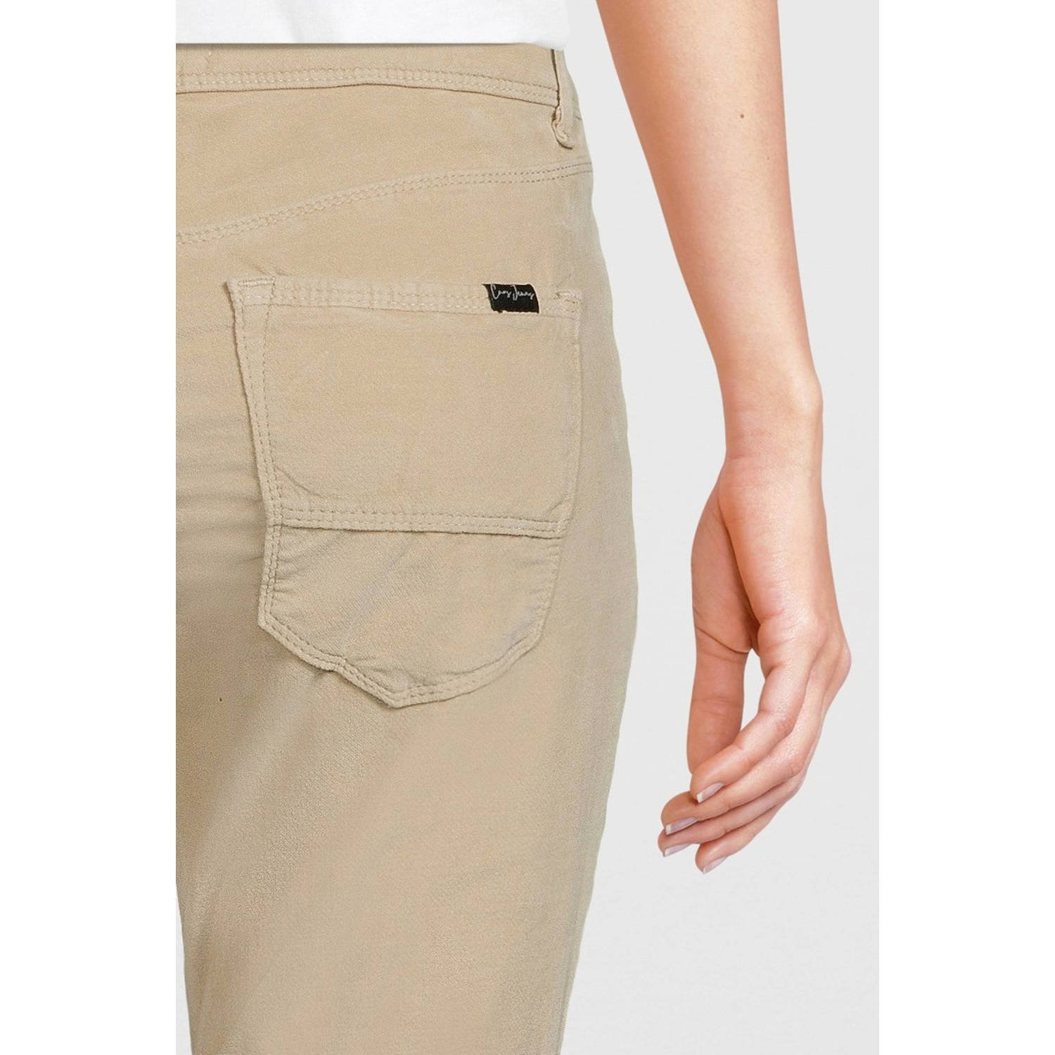 Cars fluwelen flared broek Michelle zand