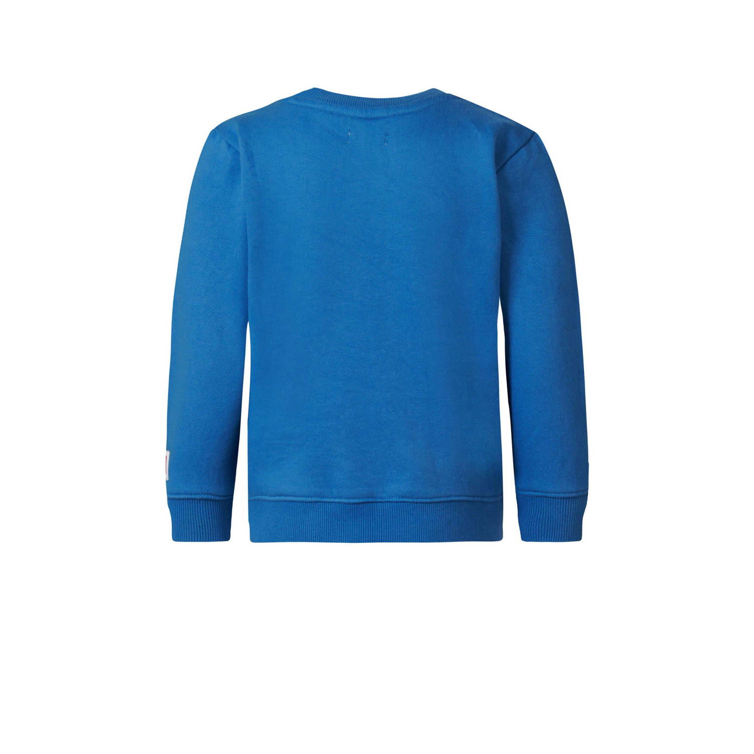 Noppies sweater Wilder met tekst middenblauw