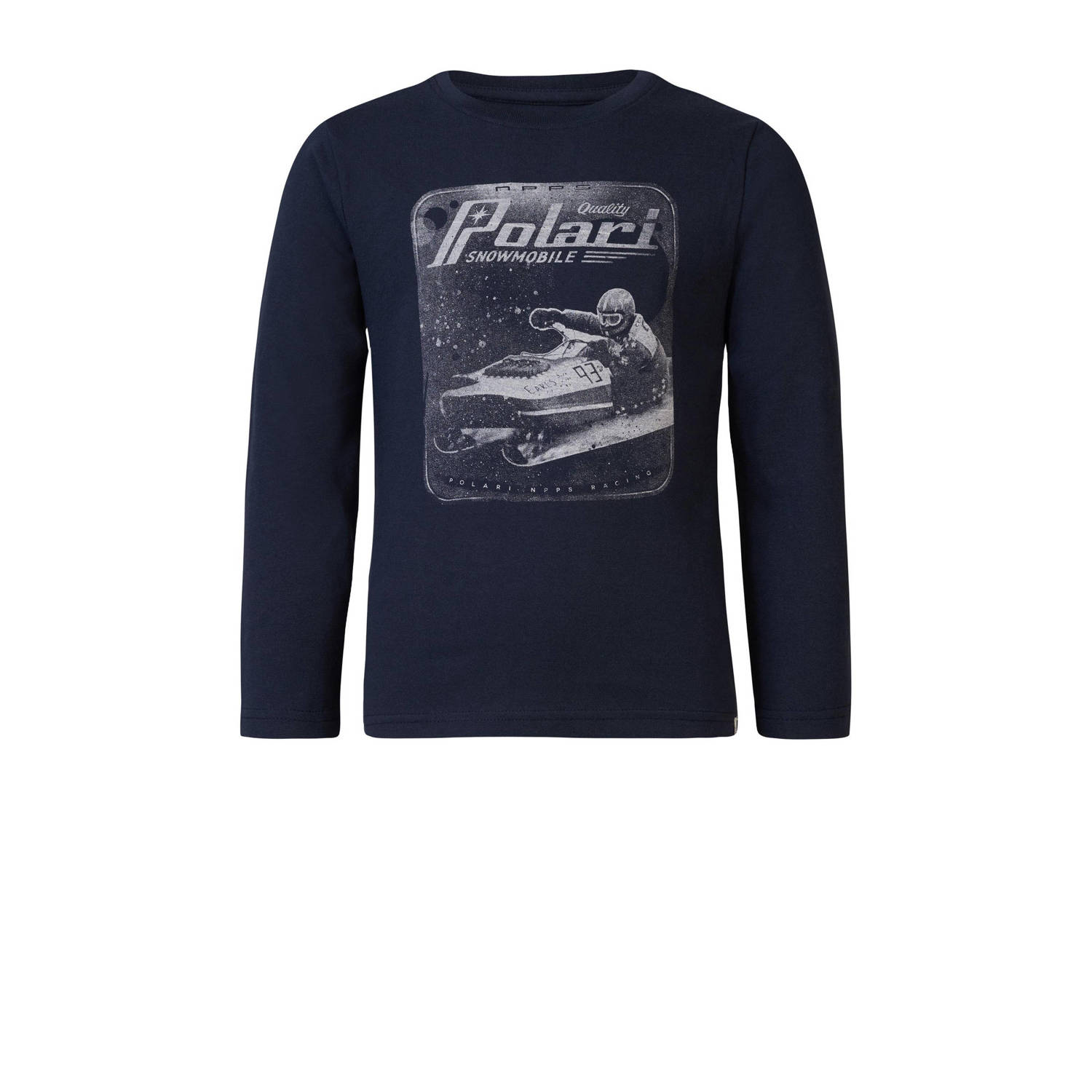 Noppies longsleeve Westwood met printopdruk donkerblauw