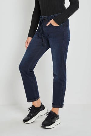 high waist loose fit jeans Bobby Daily Denims dark blue denim