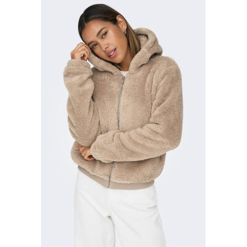 ONLY teddy jas ONLNEWANNA beige afbeelding