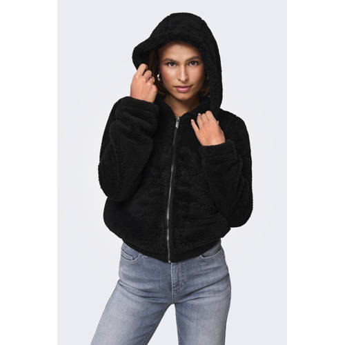 ONLY teddy jas ONLNEWANNA zwart afbeelding