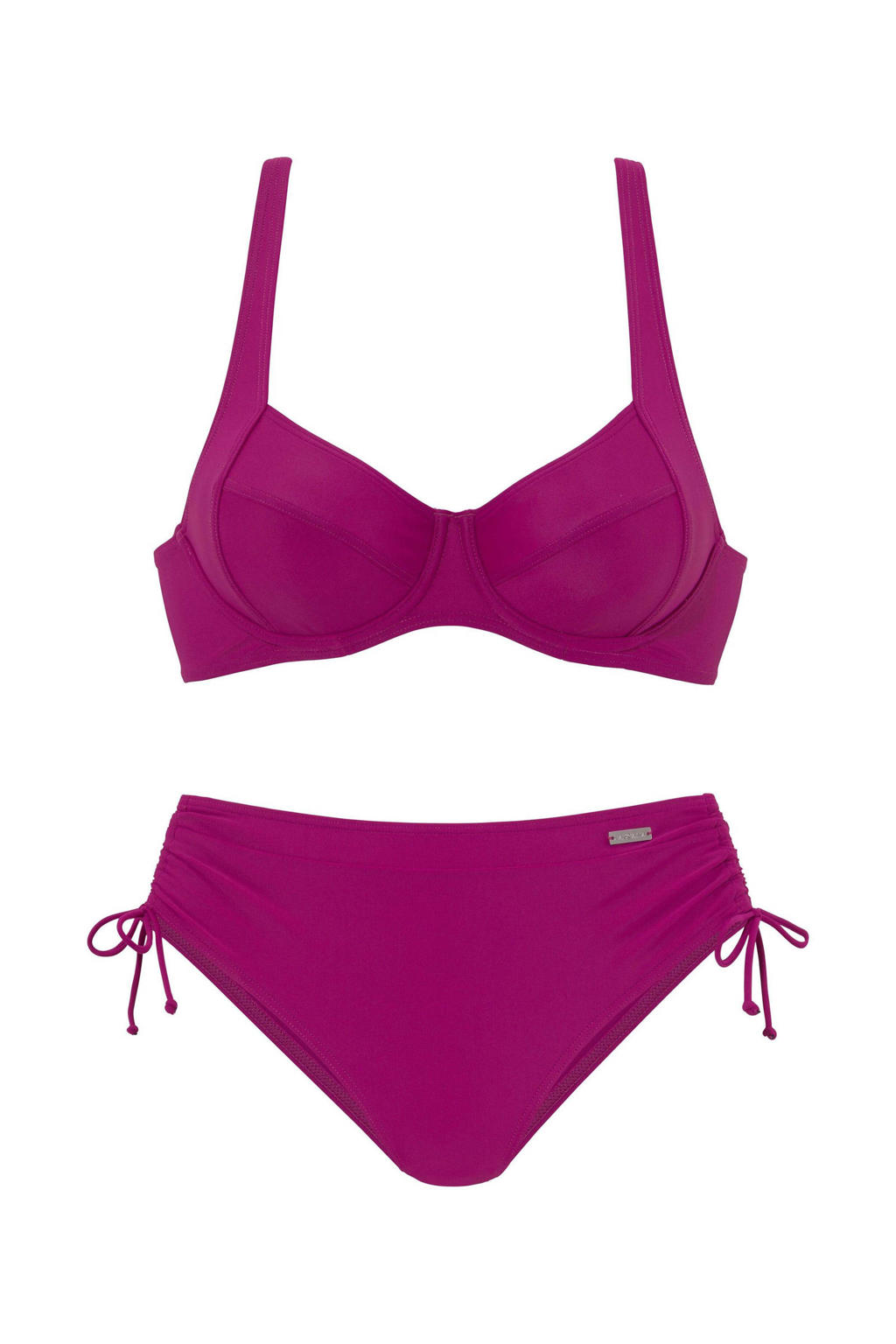 Lascana niet-voorgevormde beugel bikini fuchsia