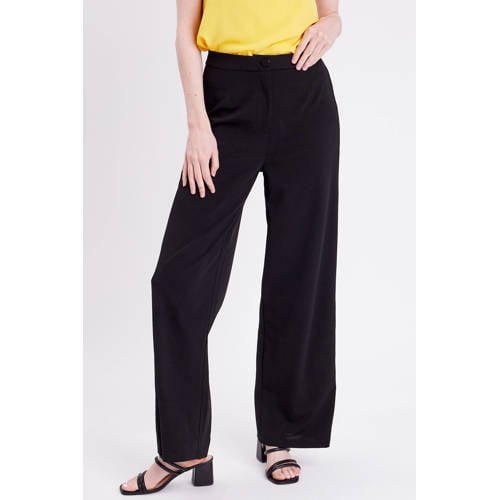 Cache Cache high waist wide leg pantalon zwart afbeelding