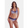 Sapph voorgevormde halter bikinitop Mystique blauw/ecru