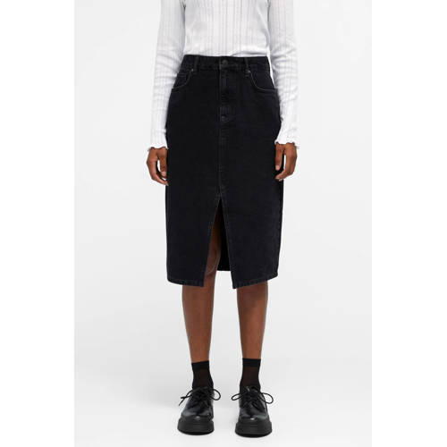 OBJECT spijkerrok OBJHARLOW black denim afbeelding