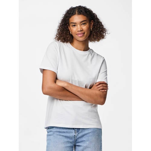 PIECES T-shirt PCRIA van katoen wit afbeelding