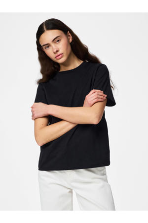 T-shirt PCRIA van katoen zwart