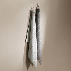 thee/keukendoek donkergrijs (2-in-1) (set van 2)