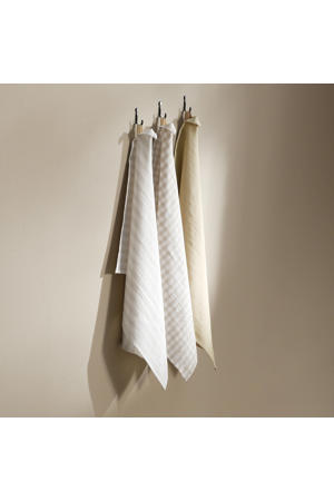 theedoek zand (50x70 cm) (set van 3)