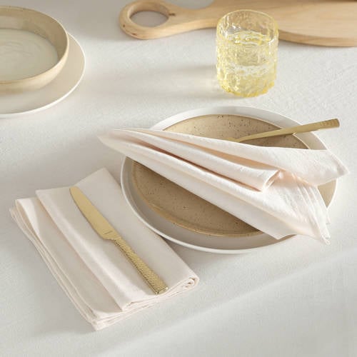 NOUS Living servet off-white (45x45 cm) (set van 2) afbeelding
