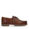 Manfield leren bootschoenen cognac