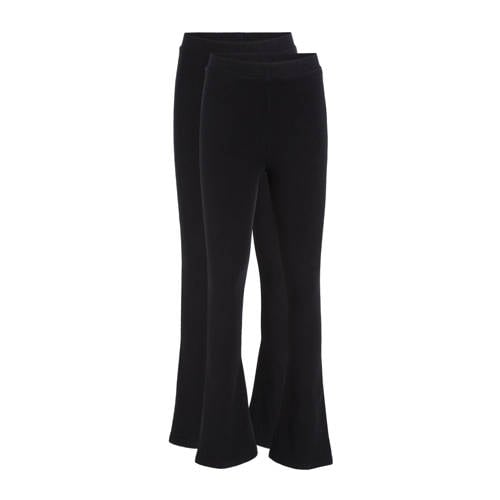 anytime flared legging - set van 2 zwart afbeelding