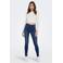 ONLY high waist skinny jeans ONLROSE medium blue denim