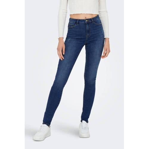 ONLY high waist skinny jeans ONLROSE medium blue denim afbeelding