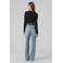 VERO MODA longsleeve VMROSA met kant zwart
