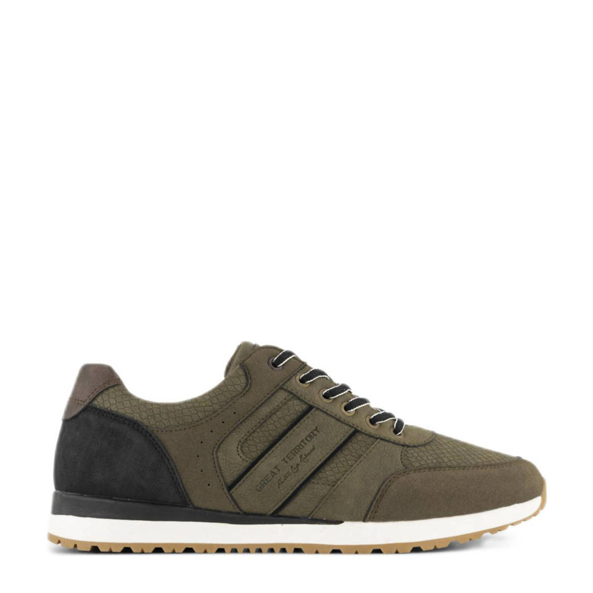 Memphis One sneakers olijfgroen | wehkamp