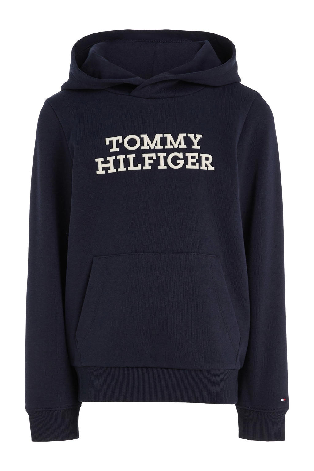 Tommy Hilfiger hoodie met logo donkerblauw wehkamp