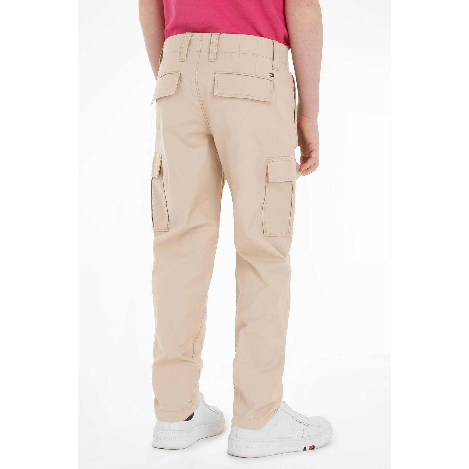 Tommy Hilfiger straight fit cargobroek CHELSEA beige