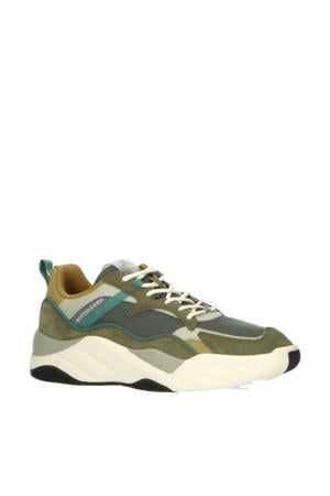 Cassius 1A  chunky suède sneakers groen