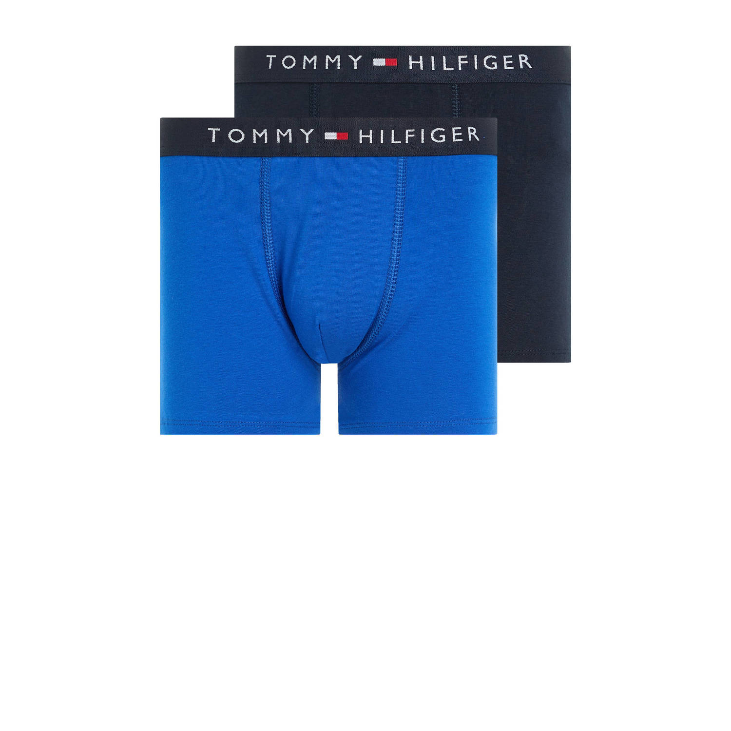 Tommy Hilfiger boxershort- set van 2 donkerblauw blauw Jongens Stretchkatoen (duurzaam) 128-140