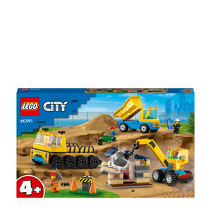 Wehkamp LEGO City Kiepwagen, bouwtruck en sloopkraan 60391 aanbieding
