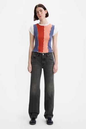 501 90's stitch straight leg jeans grey denim