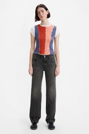 501 90's stitch straight leg jeans grey denim